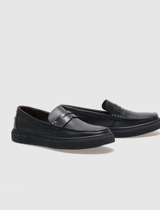 Cabani 518M1587 Erkek %100 Hakiki Deri Sneaker Ayakkabı 400 Siyah Napa