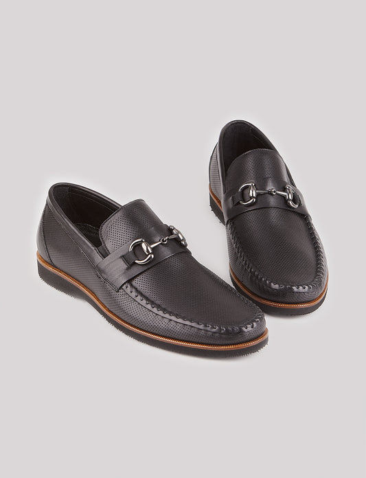 Cabani 5326 Erkek %100 Hakiki Deri Günlük Ayakkabı Siyah