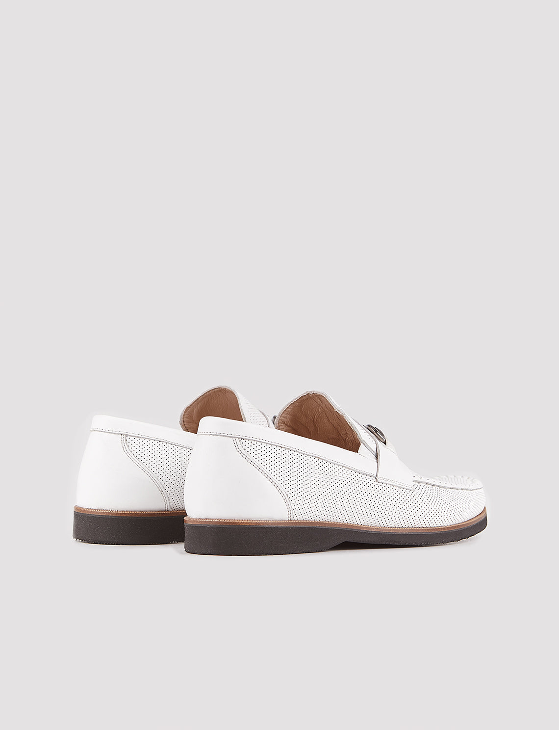 Cabani 5326 Erkek %100 Hakiki Deri Günlük Ayakkabı Beyaz Deri