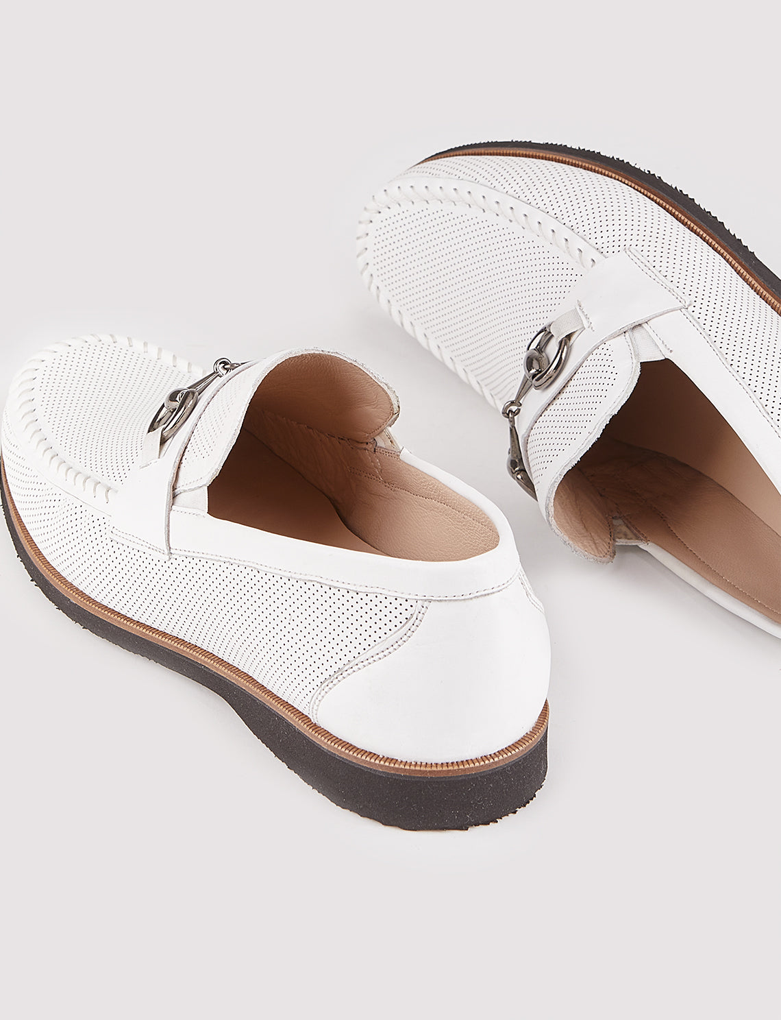 Cabani 5326 Erkek %100 Hakiki Deri Günlük Ayakkabı Beyaz Deri