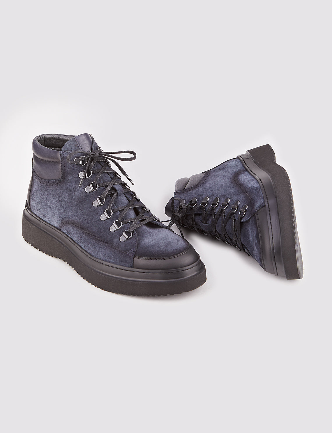 Cabani 6540 Erkek %100 Hakiki Deri Loafer Bot Lacivert