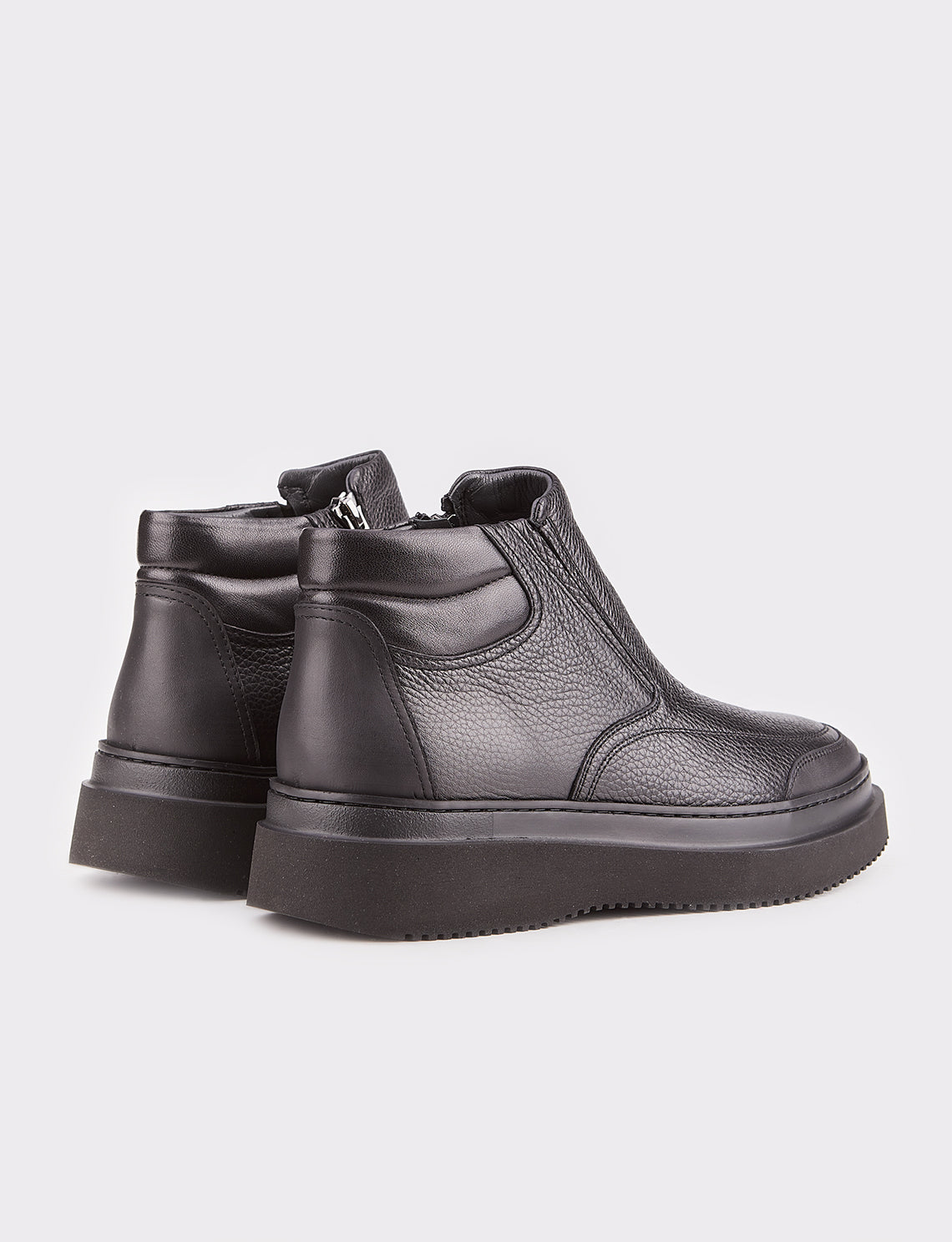 Cabani 6554 Erkek %100 Hakiki Deri Günlük Bot Blacl Mat Pass(1-5)-Blck Trnds(2-3)Blk Mts Zeus 4