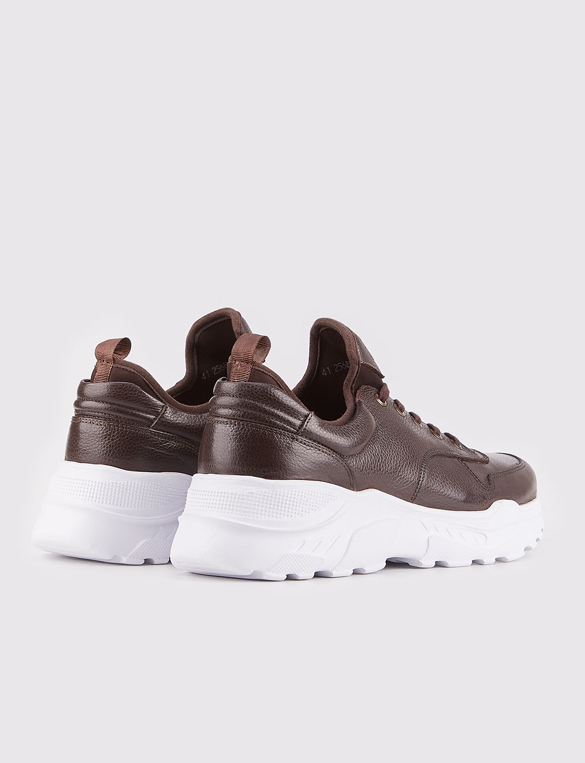 Cabani 256E1181 Erkek %100 Hakiki Deri Sneaker Ayakkabı Kahverengi