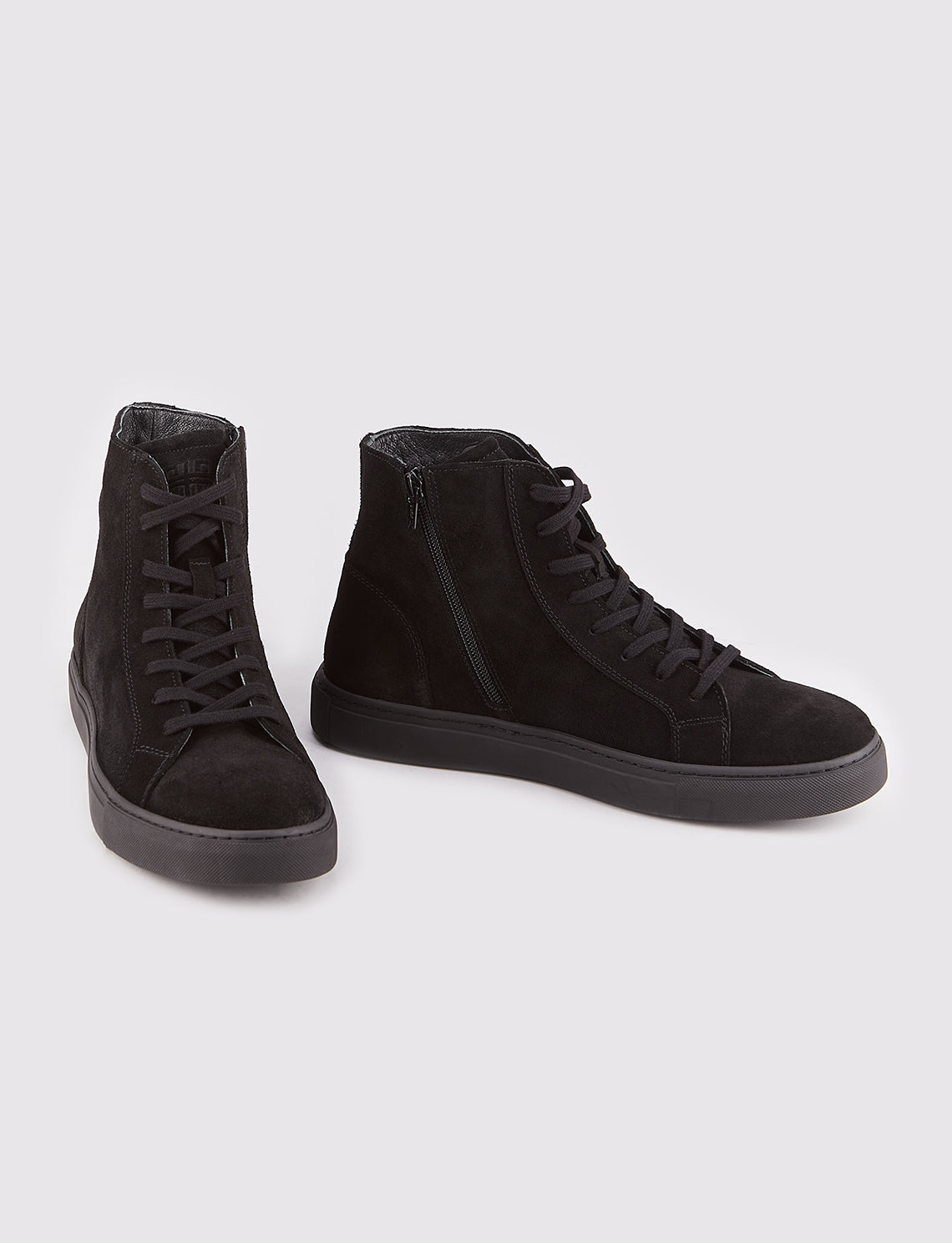 Cabani 518E1582 Erkek Süet Hakiki Deri Loafer Bot 005 Siyah Suet