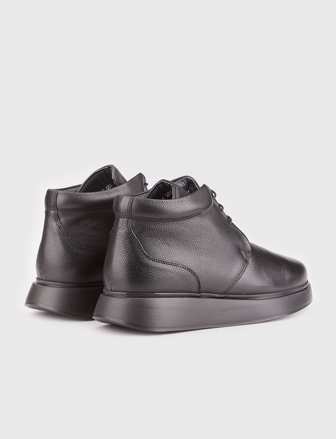 Cabani 544E631 Erkek %100 Hakiki Deri Loafer Bot 464 Siyah Ufak Kırma