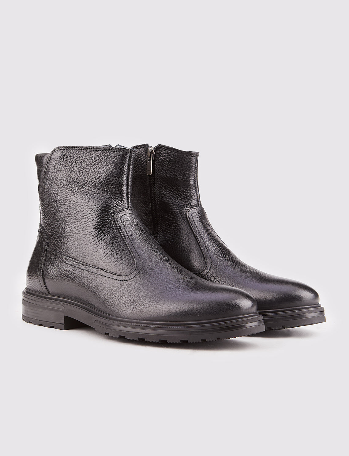 Cabani 546E721 Erkek %100 Hakiki Deri Loafer Bot Siyah