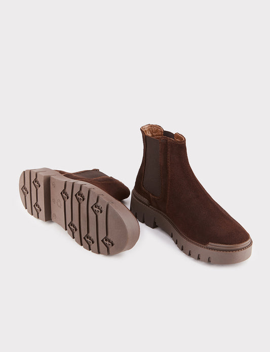 Cabani 542E1595 Erkek Süet Hakiki Deri Loafer Bot 025 Kahve Süet