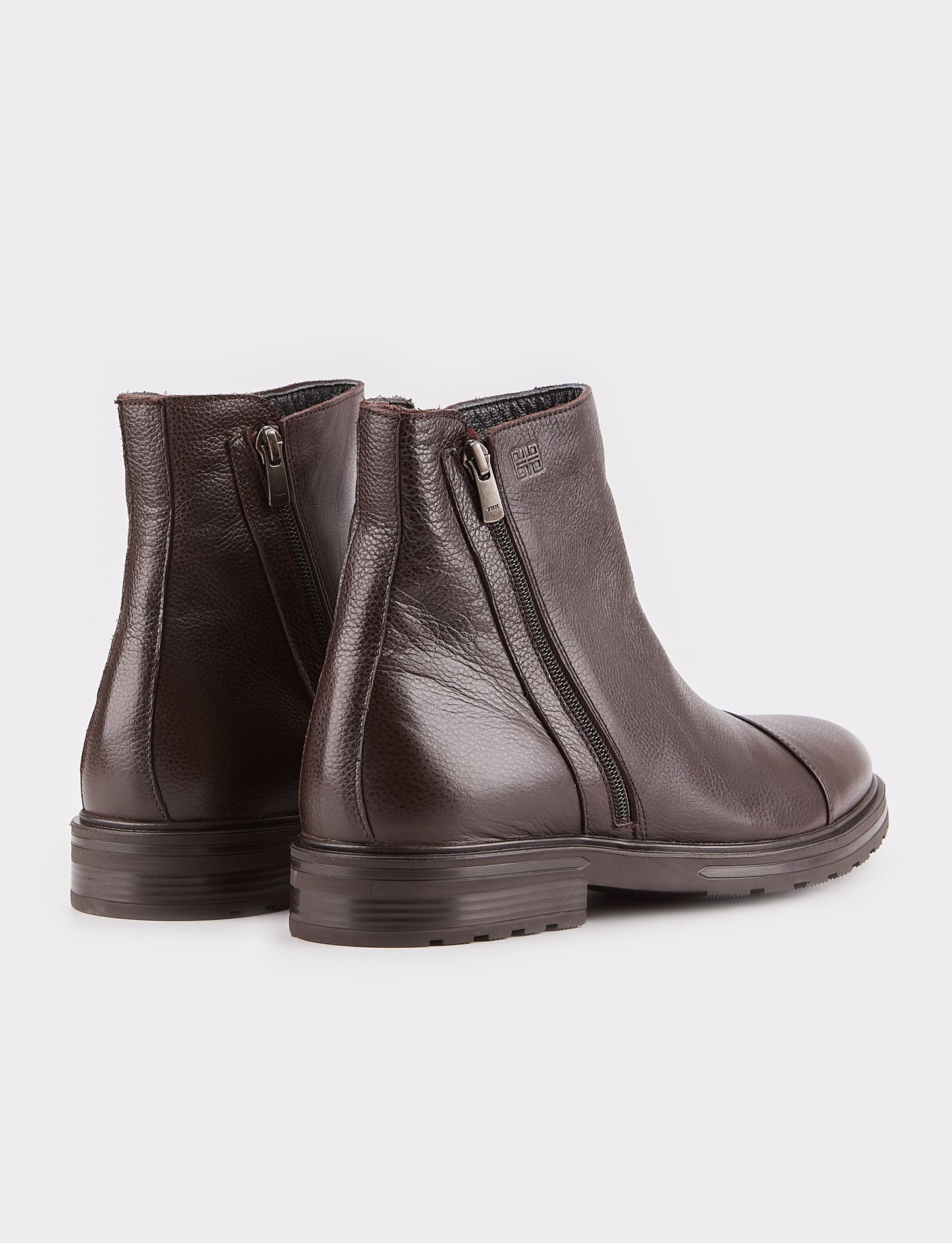 Cabani 546E1572 Erkek %100 Hakiki Deri Loafer Bot Kahverengi