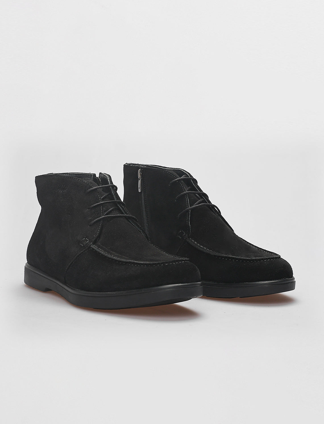 Cabani 512K1606 Erkek Süet Hakiki Deri Loafer Bot Siyah