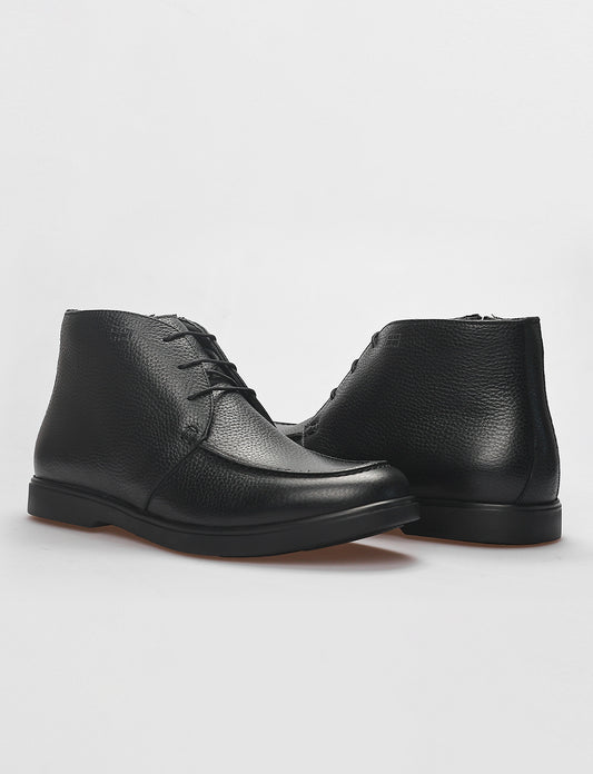 Cabani 512E1606 Erkek %100 Hakiki Deri Loafer Bot 426 Siyah Kırma