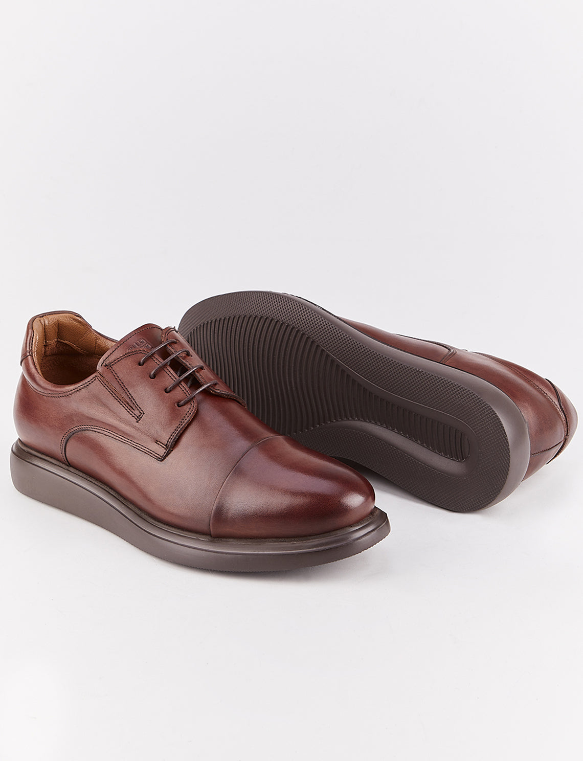 Cabani 114E1576 Erkek %100 Hakiki Deri Sneaker Ayakkabı Kahverengi