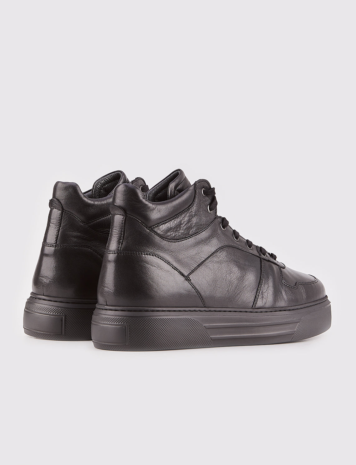 Cabani 509K1525 Erkek %100 Hakiki Deri Loafer Bot 400 Siyah Napa