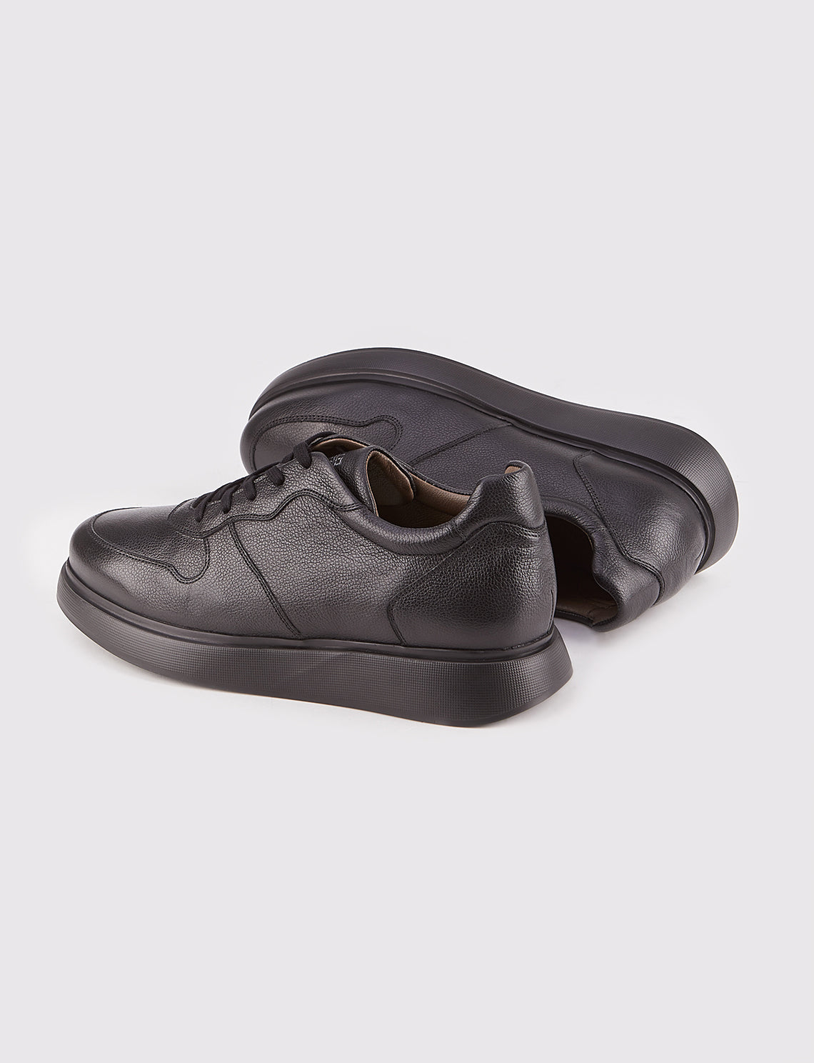 Cabani 544M1521 Erkek %100 Hakiki Deri Sneaker Ayakkabı Siyah