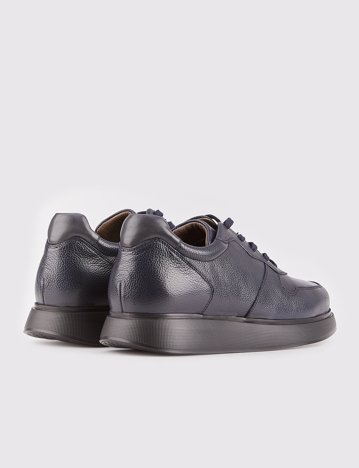 Cabani 544M1521 Erkek %100 Hakiki Deri Sneaker Ayakkabı Lacivert