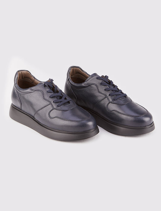 Cabani 544M1521 Erkek %100 Hakiki Deri Sneaker Ayakkabı 820 Laci Şıngıl-Grı Şıngıl