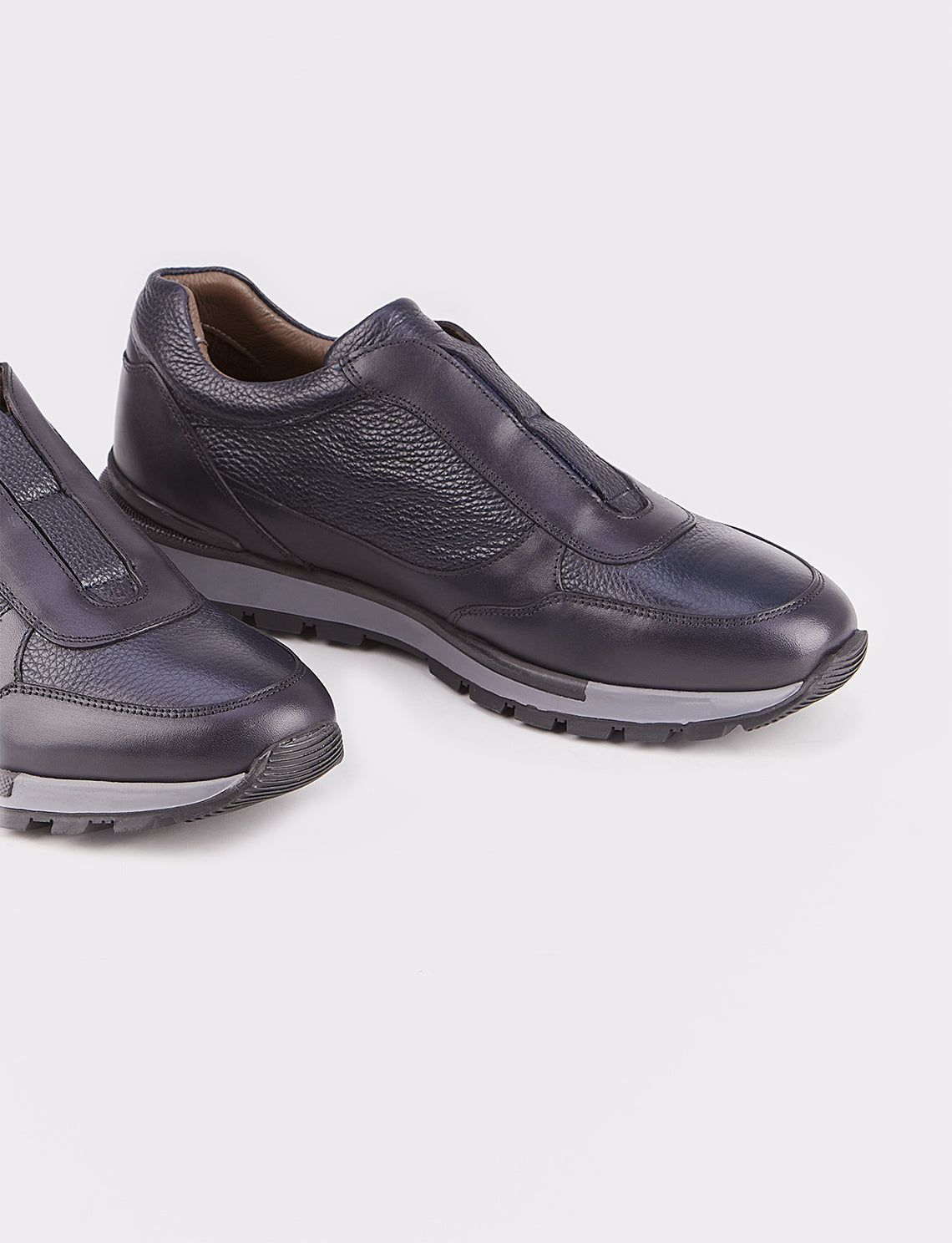 Cabani 460M1579 Erkek %100 Hakiki Deri Sneaker Ayakkabı 1134 Laci Napa-Laci geyik