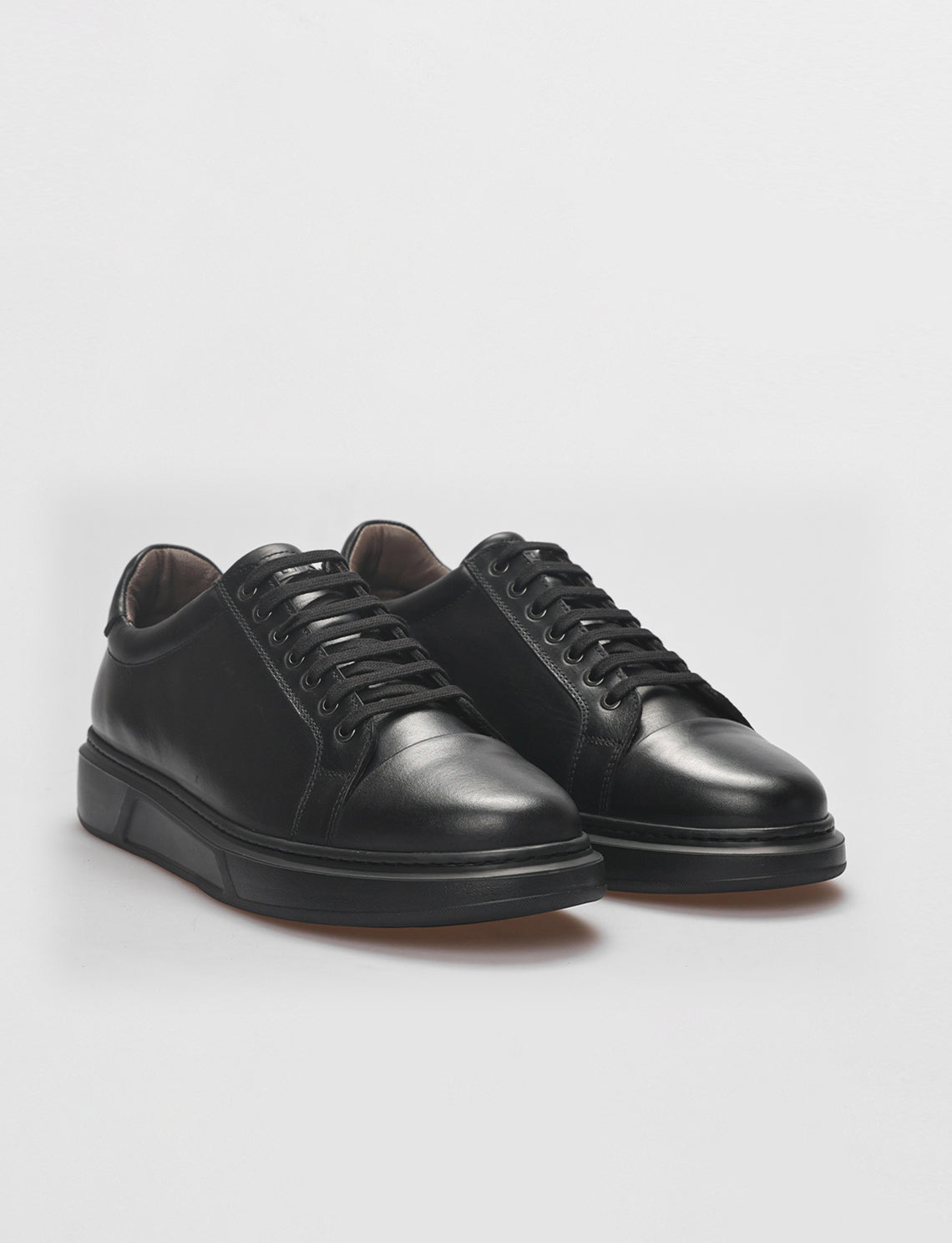 Cabani 539M1596 Erkek %100 Hakiki Deri Sneaker Ayakkabı Siyah