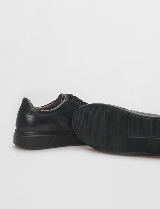 Cabani 539M1596 Erkek %100 Hakiki Deri Sneaker Ayakkabı Siyah