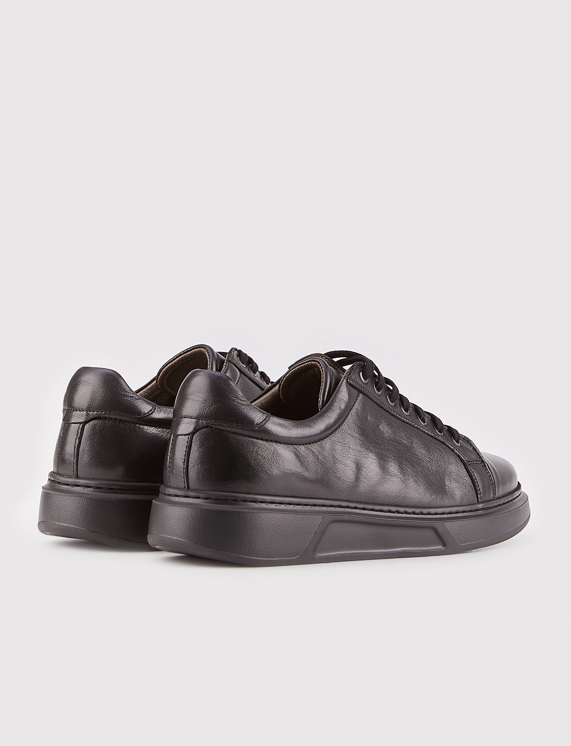 Cabani 539M1596 Erkek %100 Hakiki Deri Sneaker Ayakkabı 400 Siyah Napa