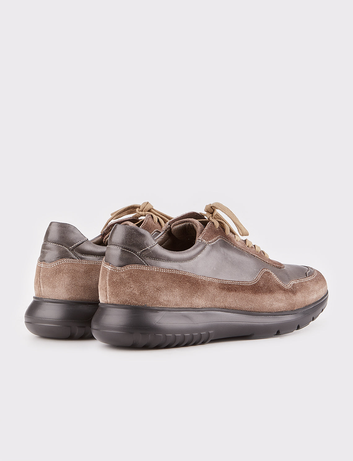 Cabani 540M1581 Erkek %100 Hakiki Deri Sneaker Ayakkabı Vizon