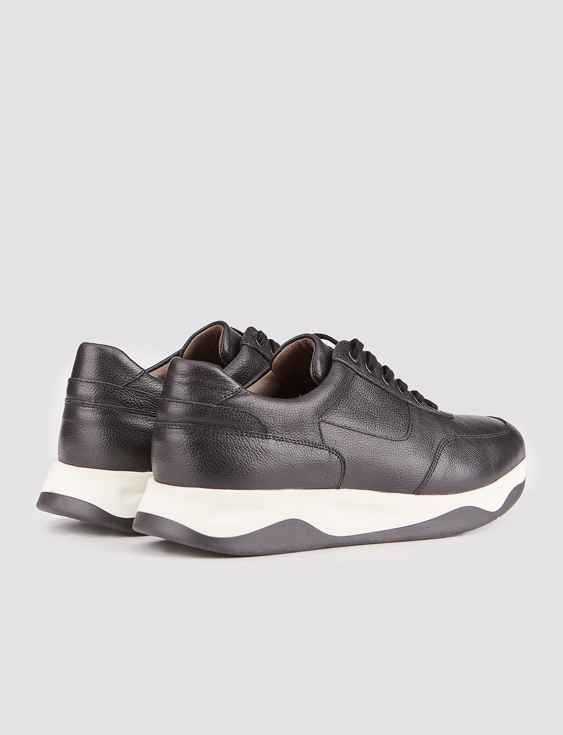 Cabani 535M1577 Erkek %100 Hakiki Deri Sneaker Ayakkabı Siyah