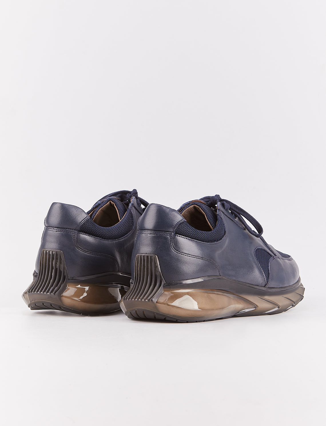 Cabani 552M1588 Erkek %100 Hakiki Deri Sneaker Ayakkabı 790 Lacivert Antik