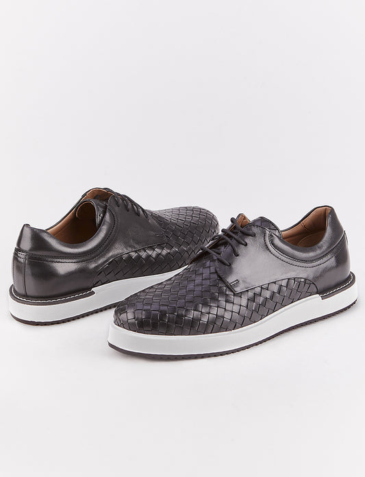 Cabani 18-295 Erkek %100 Hakiki Deri Günlük Ayakkabı Siyah Fsn - Siyah Deri