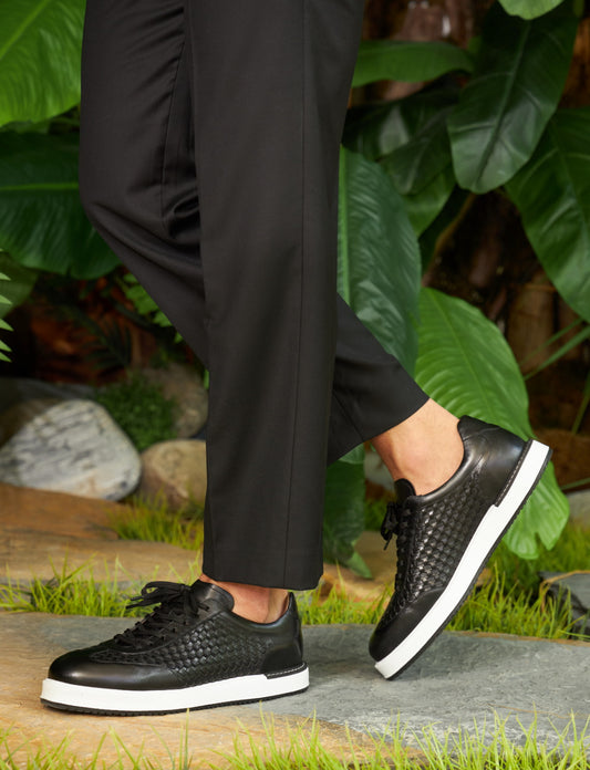 Cabani 108-13 Erkek %100 Hakiki Deri Günlük Ayakkabı Siyah Fsn - Siyah Deri