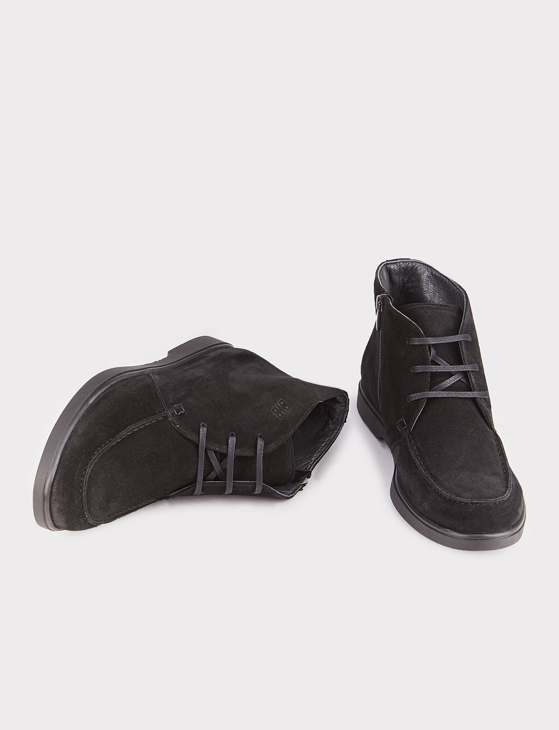 Cabani 512M1606 Erkek Süet Hakiki Deri Loafer Bot Siyah