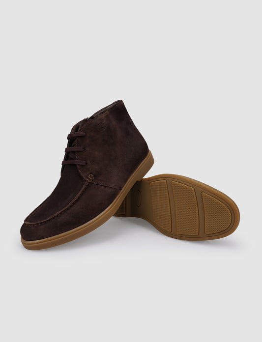Cabani 512M1606 Erkek Süet Hakiki Deri Loafer Bot Kahverengi