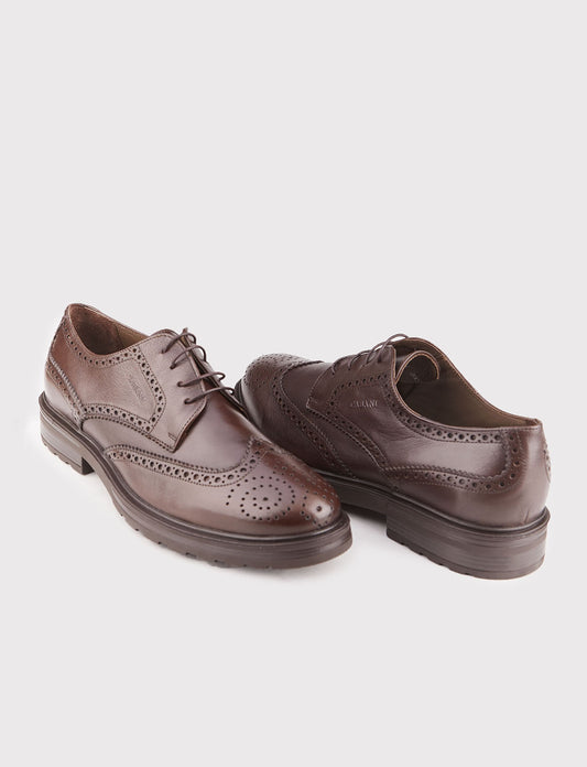 Cabani 546M506 Erkek %100 Hakiki Deri Sneaker Ayakkabı 314 Kahve Antik