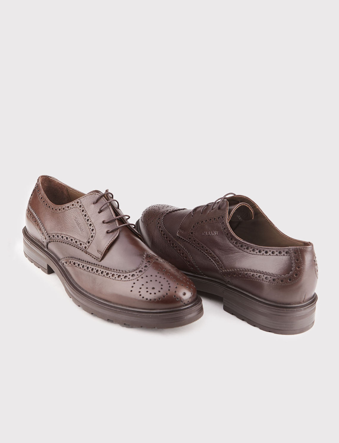 Cabani 546M506 Erkek %100 Hakiki Deri Sneaker Ayakkabı Kahverengi