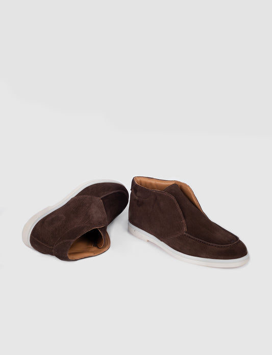 Cabani 6000 Erkek Süet Hakiki Deri Loafer Bot 587 Kahve Süet