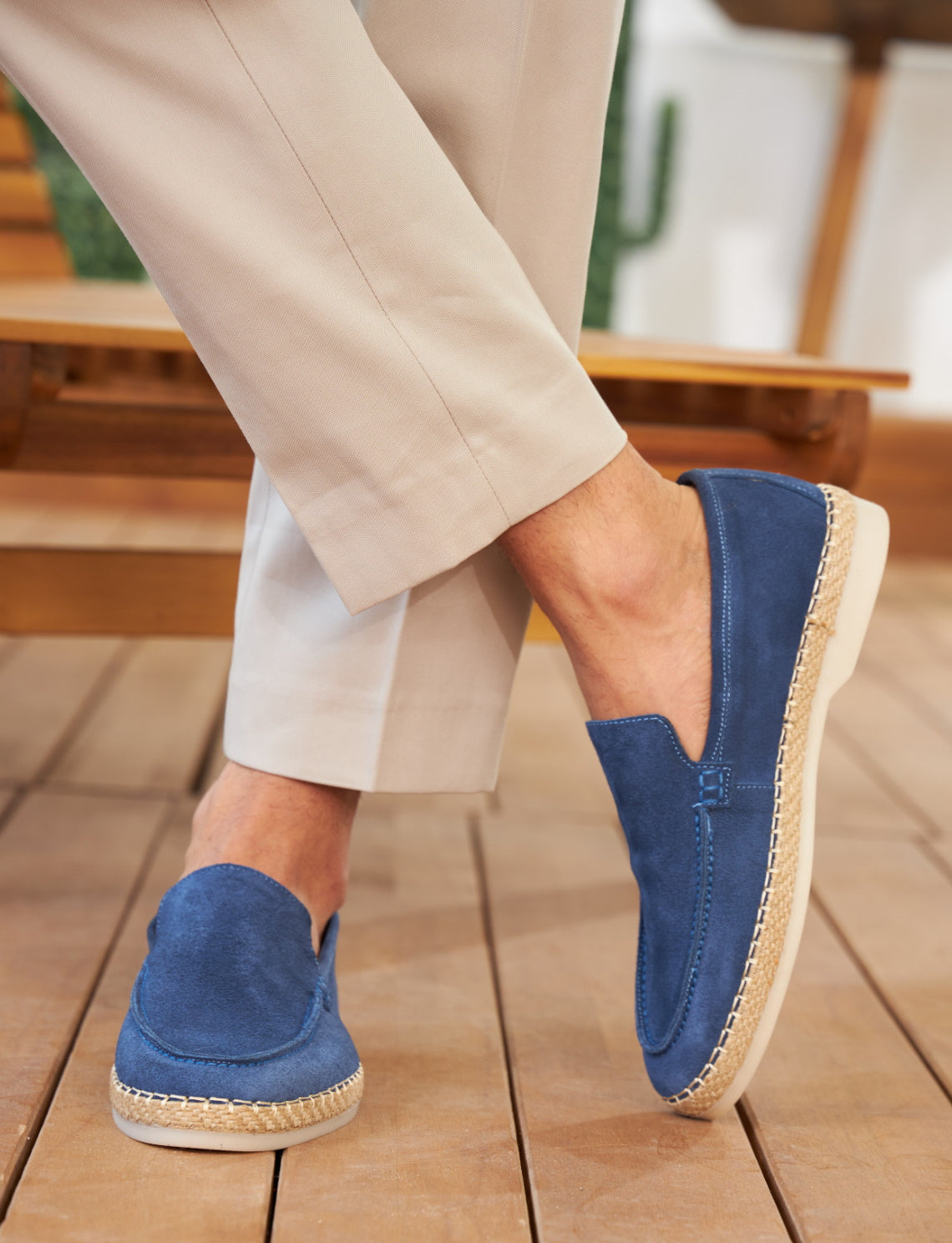 Cabani 31001 Erkek %100 Hakiki Deri Günlük Ayakkabı Mavi