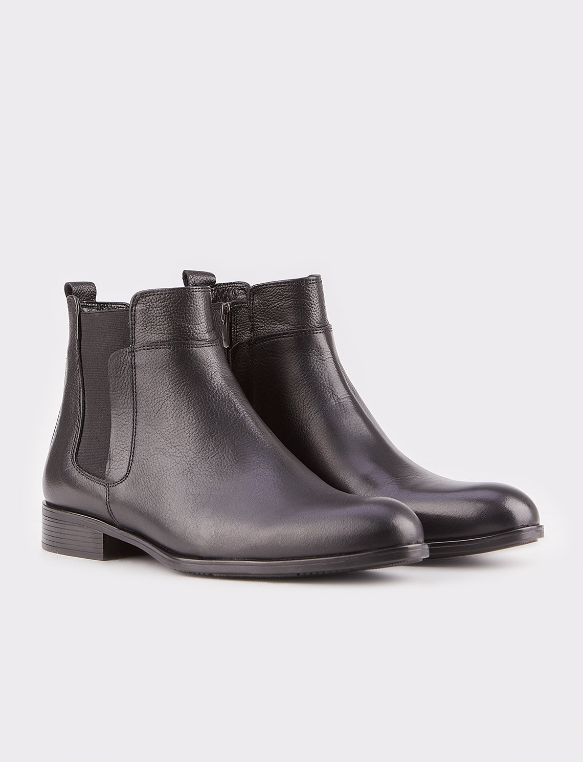 Cabani 32750-K Erkek %100 Hakiki Deri Günlük Bot Siyah Yakma