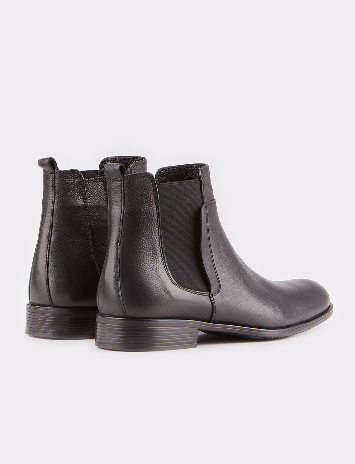 Cabani 32750-K Erkek %100 Hakiki Deri Günlük Bot Siyah Yakma