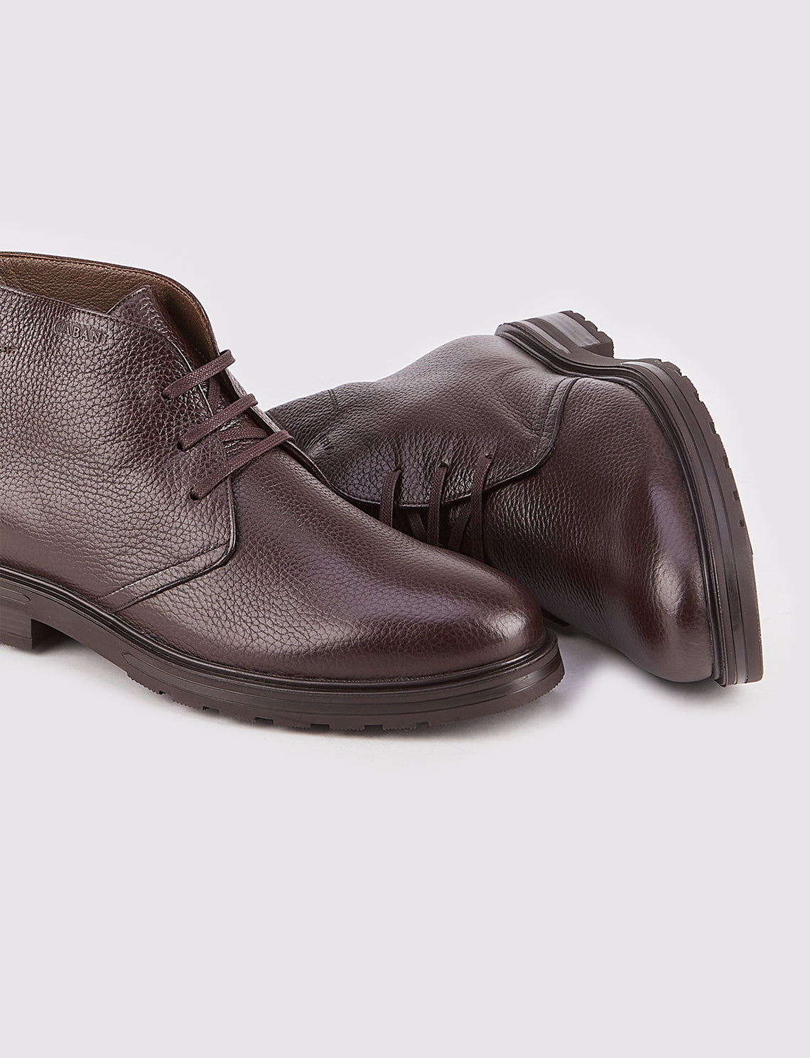 Cabani 546E246  %100 Hakiki Deri Loafer Bot 327 Kahve Kırma Floter