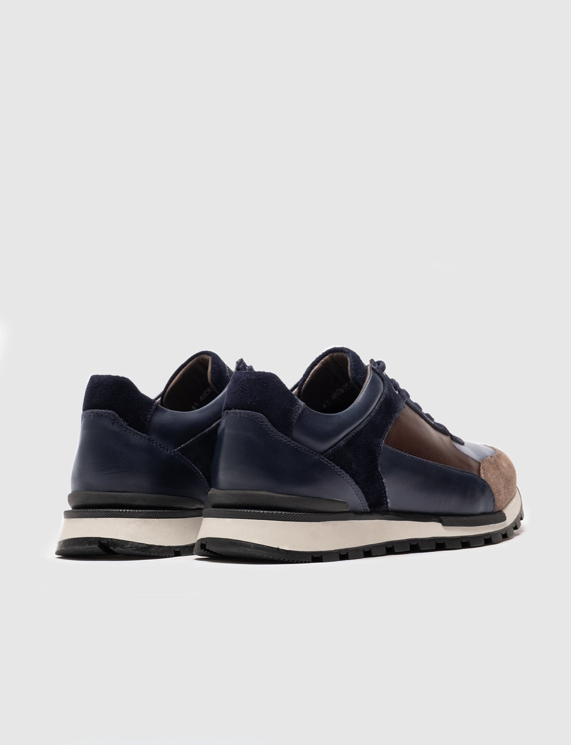 Cabani 460M1565 Erkek %100 Hakiki Deri Sneaker Ayakkabı Lacivert