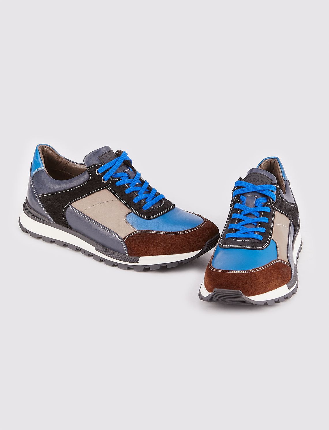 Cabani 460M1565 Erkek %100 Hakiki Deri Sneaker Ayakkabı 1200 Fındık Süet-Mavi Deri-Oliv Nata-Siyah Süet-La