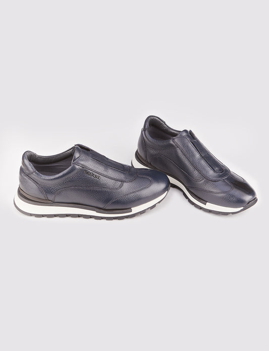 Cabani 460C968 Erkek %100 Hakiki Deri Sneaker Ayakkabı 084 Laci Ufak Kırma