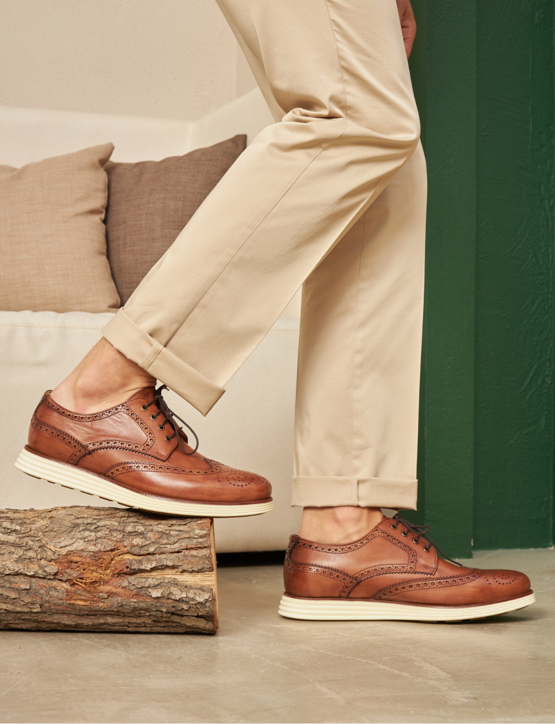 Cabani 436M506 Erkek %100 Hakiki Deri Sneaker Ayakkabı Taba