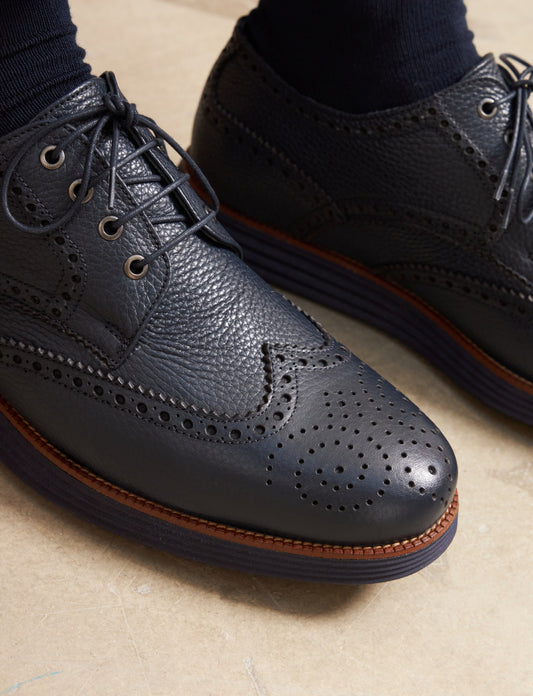 Cabani 436M506 Erkek %100 Hakiki Deri Sneaker Ayakkabı Lacivert