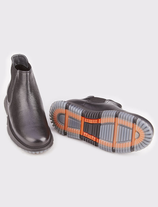 Cabani 533K1590 Erkek %100 Hakiki Deri Loafer Bot Siyah