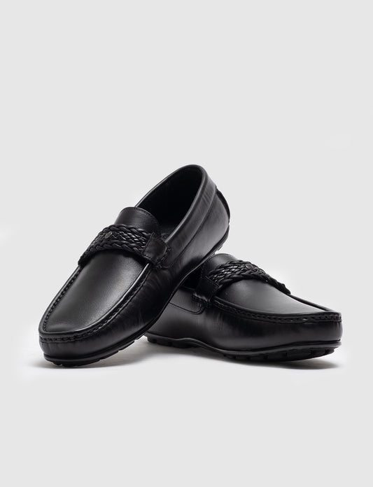 Cabani 010M7823F Erkek %100 Hakiki Deri Sneaker Ayakkabı Siyah