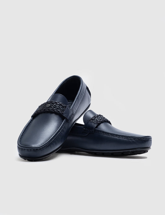 Cabani 010M7823F Erkek %100 Hakiki Deri Sneaker Ayakkabı Lacivert