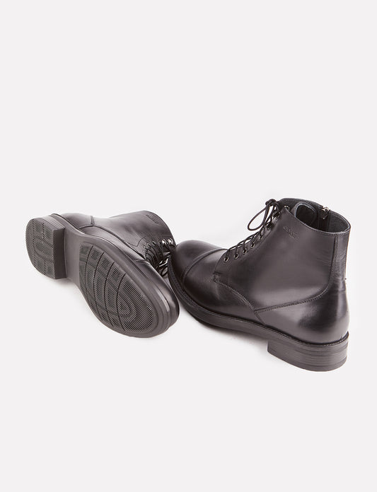 Cabani 559M598 Erkek %100 Hakiki Deri Günlük Bot Siyah