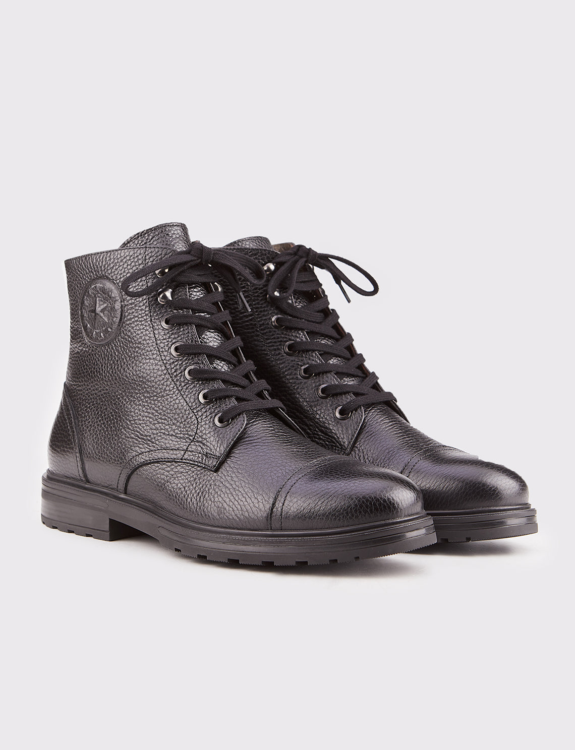 Cabani 546M748 Erkek %100 Hakiki Deri Günlük Bot 426 Siyah Kırma