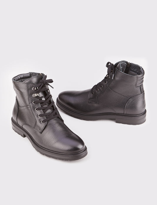 Cabani 546E732 Erkek %100 Hakiki Deri Günlük Bot Siyah