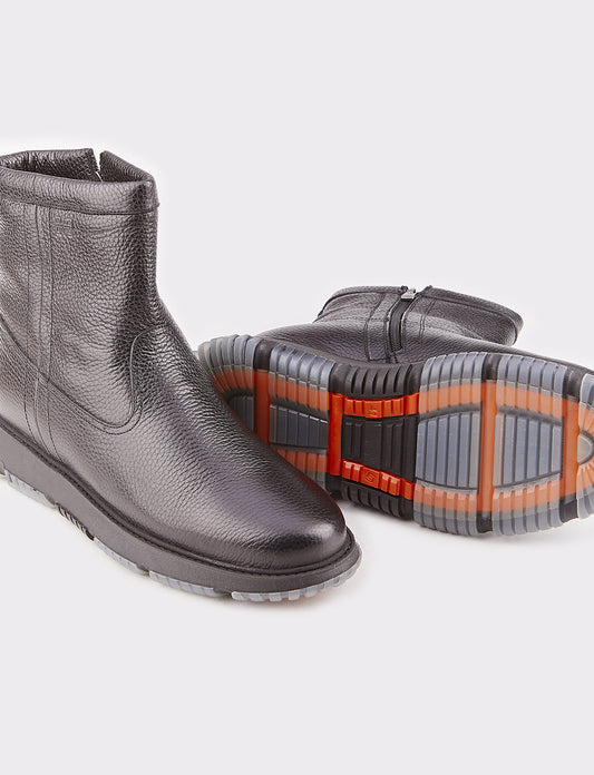 Cabani 533E816 Erkek %100 Hakiki Deri Günlük Bot Siyah