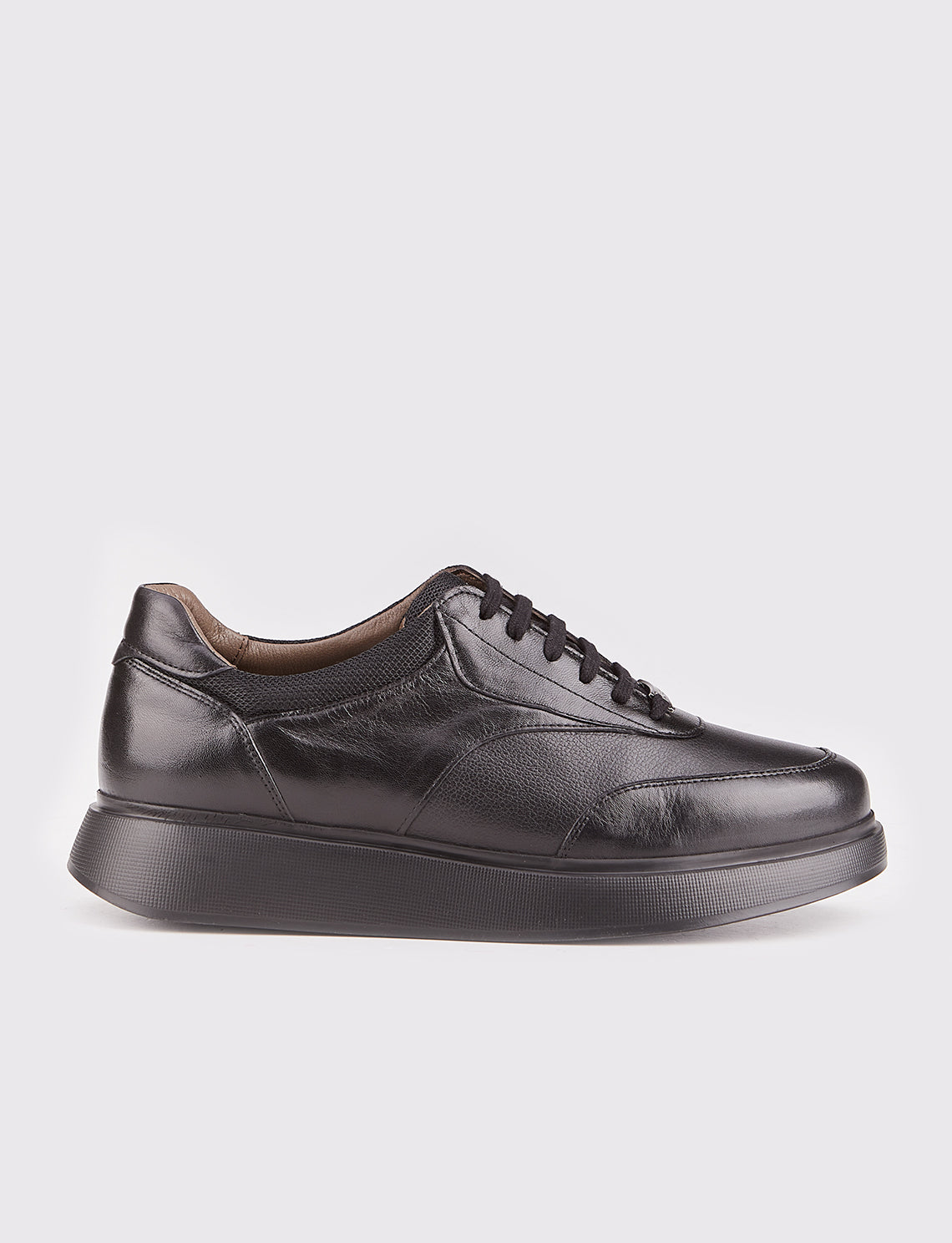 Cabani 544M1584 Erkek %100 Hakiki Deri Sneaker Ayakkabı Siyah